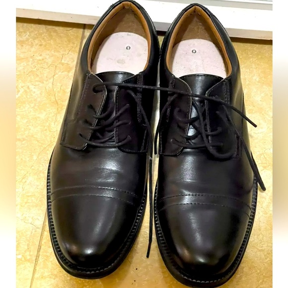 Dockers Mens  Business Dress Run Off Toe Lace-up Comfort Oxford Shoes Black 11M - Picture 1 of 6